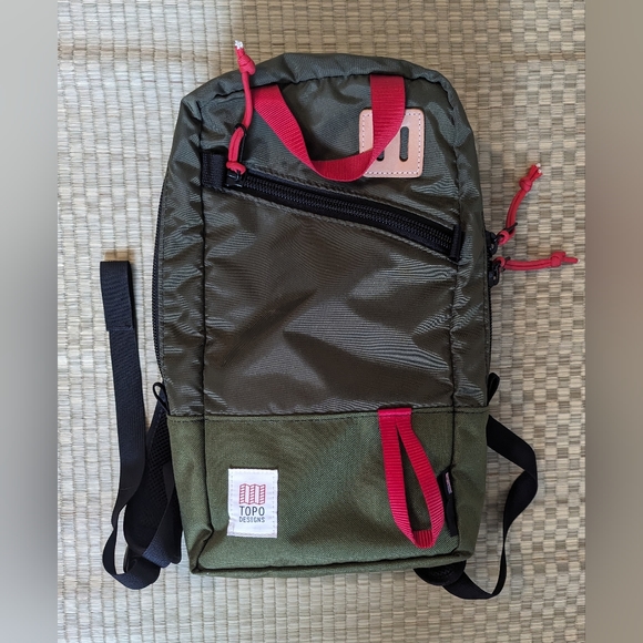 Topo Designs | Bags | Rare Topo Designs Trip Pack Cordura Green Made In ...